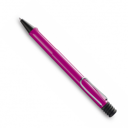Ручка шариковая Лами 213 "Safari", Розовый, M16, синий, толщина линии 1мм