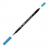 Маркер-кисть двусторонняя "Le Plume II", кисть и ручка 0,5мм, синий металический