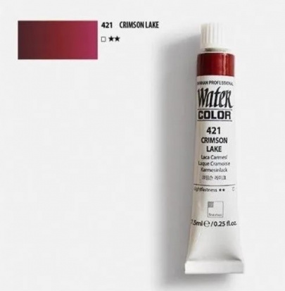 Краска акварельная "Watercolor Pro" 421 малиновый лак 7,5 мл sela25