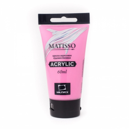 Акриловая краска "Matisso", нежно-розовый, 60 мл