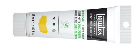 Краска акриловая "Heavy body", туба 59мл, №890 желтый средний Краска акриловая "Heavy body", туба 59мл, №890 желтый средний