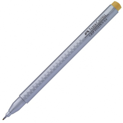 Ручка капиллярная Grip, тёмная охра 0.4мм sela25
