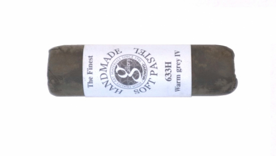 Пастель сухая мягкая круглая ручной работы №633, теплый серый IV