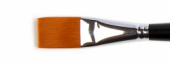 Кисть для акрила "Amsterdam 342" синтетика мягкая плоская, ручка длинная №24
