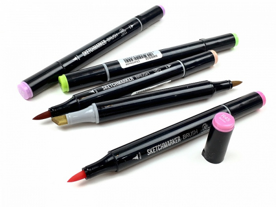 Маркер спиртовой двусторонний "Sketchmarker Brush", цвет №BG90 Дым