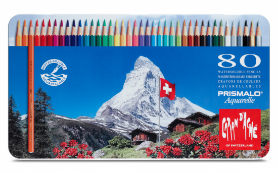 Набор акварельных карандашей "Prismalo", 80цв, 2.95мм, металл