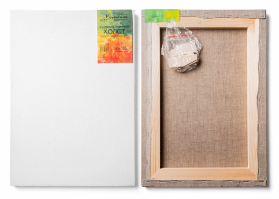 Холст на подрамнике грунтованный, 60*80см, 100% лен мелкозернистый