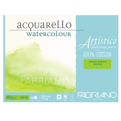 Блок для акварели "Artistico Traditional White" 300г/м2 35,5x51см Rough \ Torchon 15л