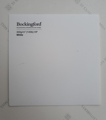 Склейка для акварели "Bockingford", белая, Satin \ Hot Pressed, 300г/м2, 31x41см, 12л