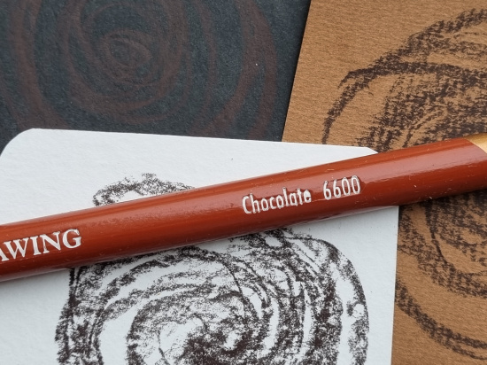Карандаш цветной "Drawing" шоколадный 6600