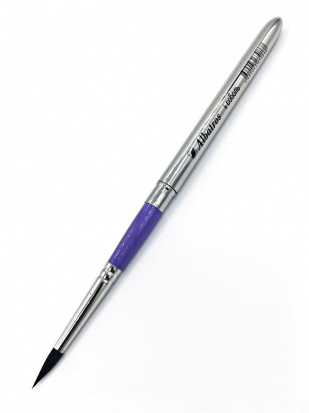 Кисть в футляре, карманная, круглая №4, соболь