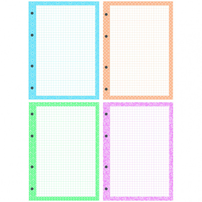 Сменный блок 200л., А5,, 4 цвета, дизайнерский блок, пленка т/у