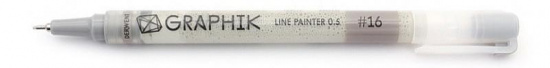 Ручка капиллярная Graphik Line Painter №16 серый светлый