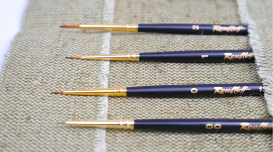 Набор кистей имит. колонка 1S15, №00, №0, №1, №2, №3, №4, №5 в тк. пенале