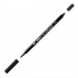 Маркер-кисть двусторонняя "Le Plume II", кисть и ручка 0,5мм, черный sela25