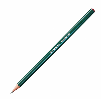 Чернографитовый карандаш "Othello", цвет корпуса зеленый, 2B