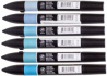 Набор художественных маркеров "Pro", 6 цветов, голубые оттенки