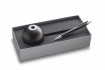 Набор ручка шариковая Лами 203 "2000" с подставкой, Черное дерево, черный стержень, толщина линии 1м