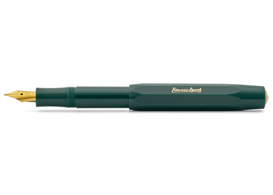 Перьевая ручка "Classic Sport", зеленая, F 0,7 мм