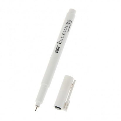 Ручка для черчения и рисования 0,3мм черный №0.3