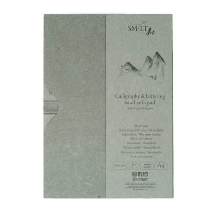 Альбом "Authentic Calligraphy & Lettering" 100 г/м2 A4 50л белый склейка в папке