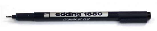 Ручка капиллярная "1880" черная 0.8мм