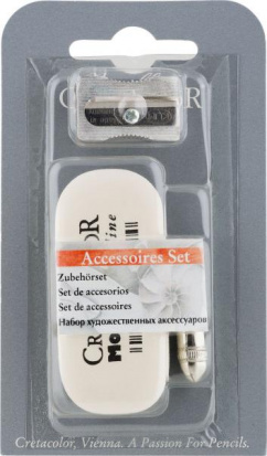 Набор (ластик Monolith, точилка Monolith, колпачок на карандаш) в блистере sela25