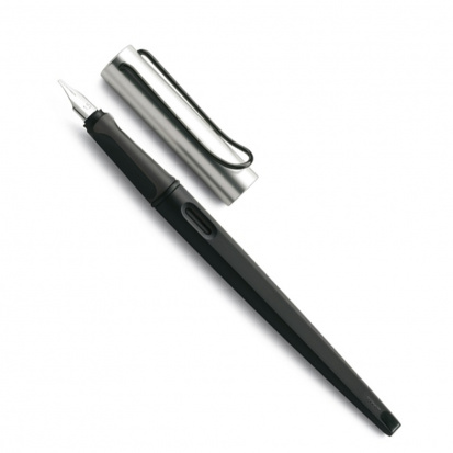 Ручка перьевая Лами 011 "Joy", Черно-серебристый, 1.5 mm
