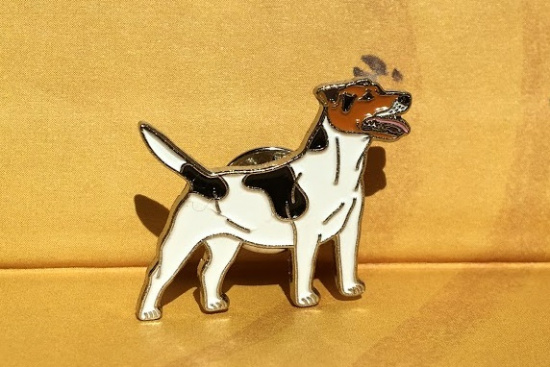 Значок эмалированный, Джек-рассел