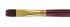 Кисть художественная "Вернисаж", синтетика бордовая, плоская, длинная ручка №10