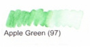 Маркер-кисть двусторонняя "Le Plume II", кисть и ручка 0,5мм, зеленое яблоко
