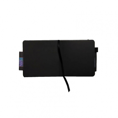 Скетчбук 12x12 см, 140г/м2, 80л, твердая обложка, чёрные листы 