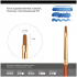 Кисть художественная "Классика", колонок, плоско-овальная, №1
