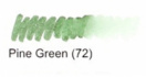 Маркер-кисть двусторонняя "Le Plume II", кисть и ручка 0,5мм, зеленая сосна