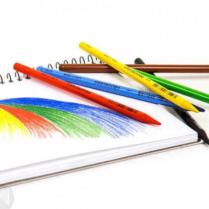 Карандаши цветные художественные "Progresso", 12 цветов, 7,1мм, в лаке, без дерева, заточенные Карандаши цветные художественные "Progresso", 12 цветов, 7,1мм, в лаке, без дерева, заточенные