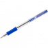 Ручка шариковая автоматическая синяя, 1,0мм, грип, прозрачный корпус
