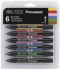 Набор художественных маркеров "Pro", 6 цветов, основные оттенки
