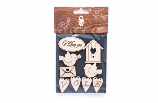 Набор заготовок для декорирования Spring2 фанера 10х14см Набор заготовок для декорирования Spring2 фанера 10х14см