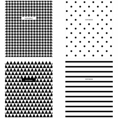 Тетрадь 96л., А5, клетка ArtSpace "Узоры. BW Pattern"