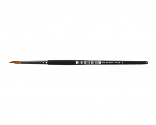 Кисть для акварели VanGogh 131 колонок круглая, ручка короткая №4 Кисть для акварели VanGogh 131 колонок круглая, ручка короткая №4