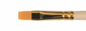 Кисть синтетика плоская, длинная ручка "1322" №10 для масла, акрила, гуаши, темперы