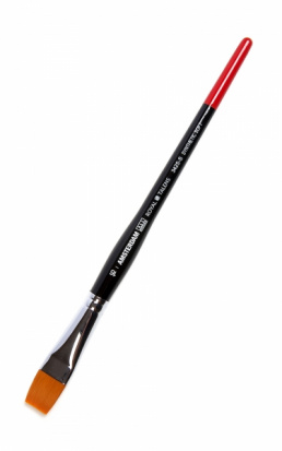 Кисть для акрила"Amsterdam 342S" синтетика мягкая плоская укороченная, ручка короткая №16