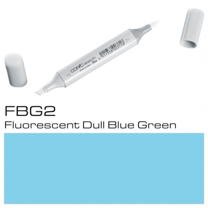 Маркер спиртовой двусторонний Copic "Sketch", цвет №FBG2 сине-зеленый флуоресцентный