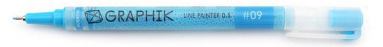Ручка капиллярная Graphik Line Painter №09 голубой
