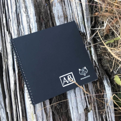 Скетчбук "Acryl PRO Mini" Смола 21*21 см, 24л, 300г/м2, твердый переплет,на спирали, 6 видов бумаги