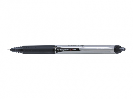 Ручка-роллер "Hi-Tecpoint V5 RT" чёрная 0.3мм