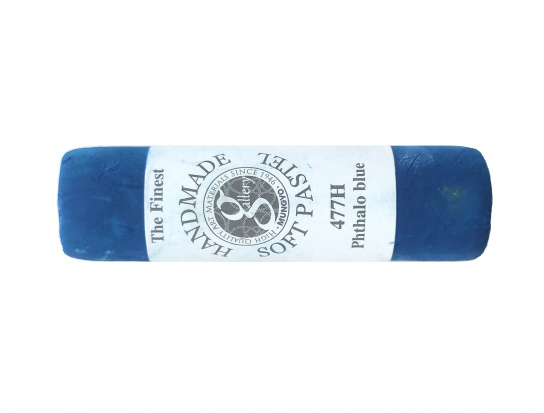 Пастель сухая мягкая круглая ручной работы №477, фталоновый синий