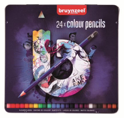 Набор цветных карандашей "Bruynzeel" 24шт синяя упаковка