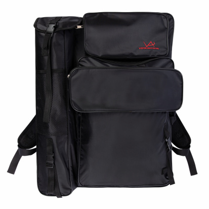 Сумка-рюкзак для художественных принадлежностей, 67x48x5 см, 100% нейлон  черная
