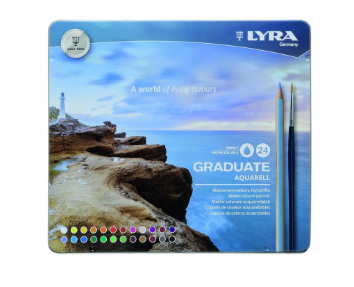 Набор акварельных карандашей Lyra Graduate Aquarell  24 цв.